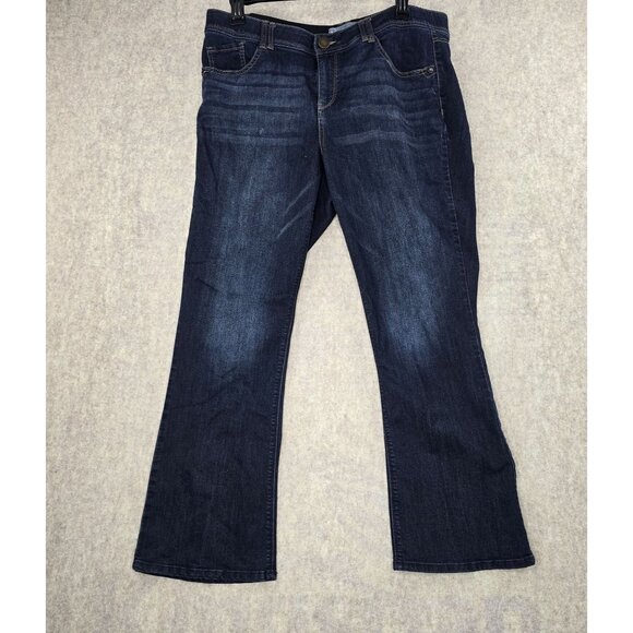 Wit & Wisdom Womens Bootcut Jeans Size 20W Dark Wash - Picture 1 of 4